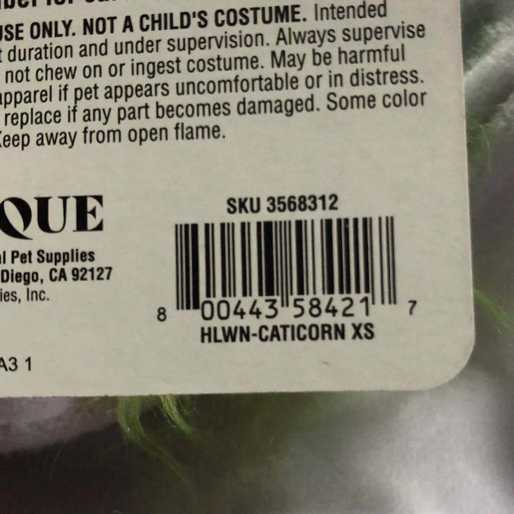 NWT Bootique cat unicorn kitten costume
